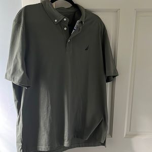 NWT** mens Nautica short sleeve XL Polo** Olive green color**